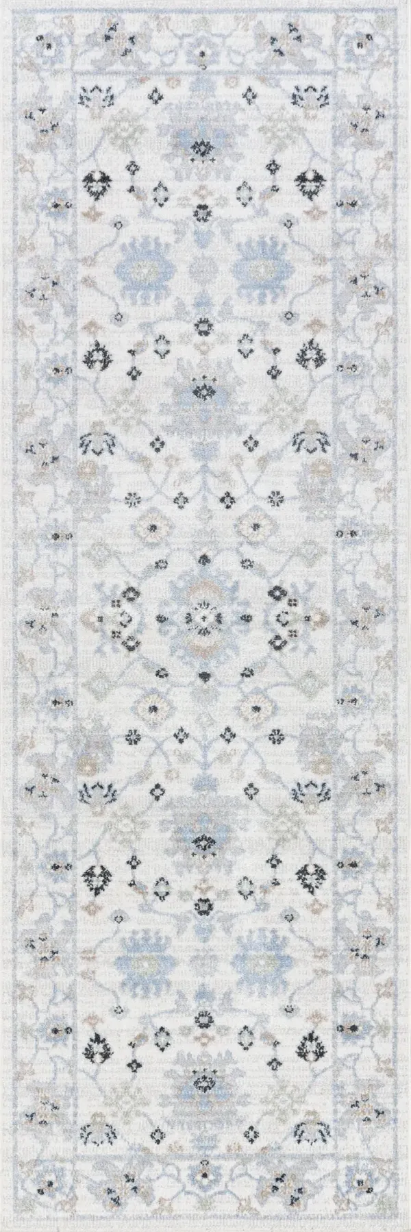 Lilliana Floral Medallion Washable Rug