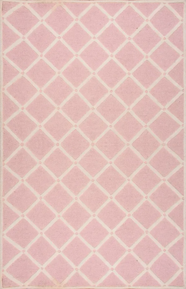 Knotched Lattice Trellis Rug