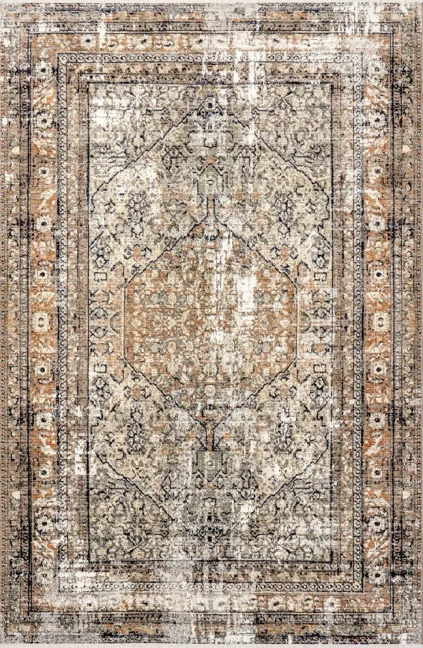 Vintage Medallion Fringe Rug