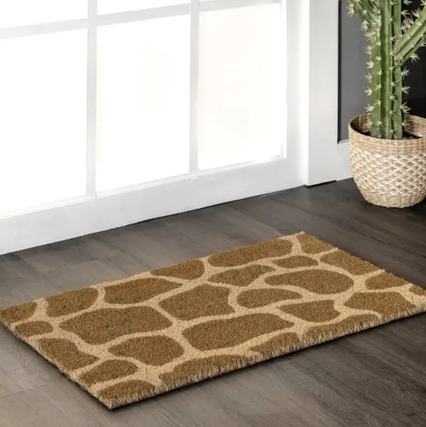 Giraffe Spotted Coir Doormat