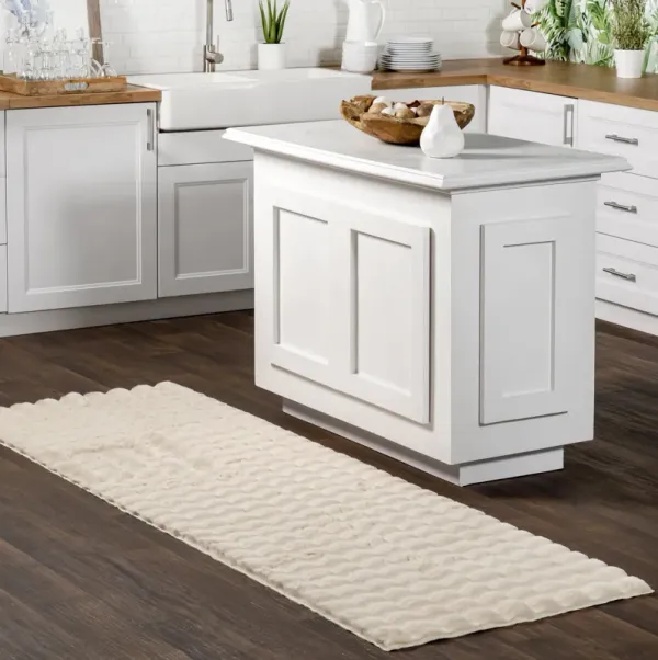 Ivana Checkered Plush Cloud Washable Rug