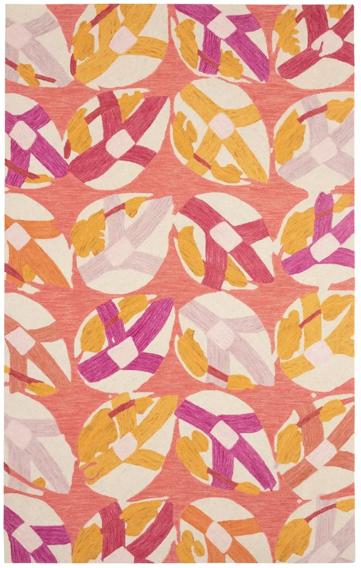 Lily Pad Hand Micro Hooked Wool Rug