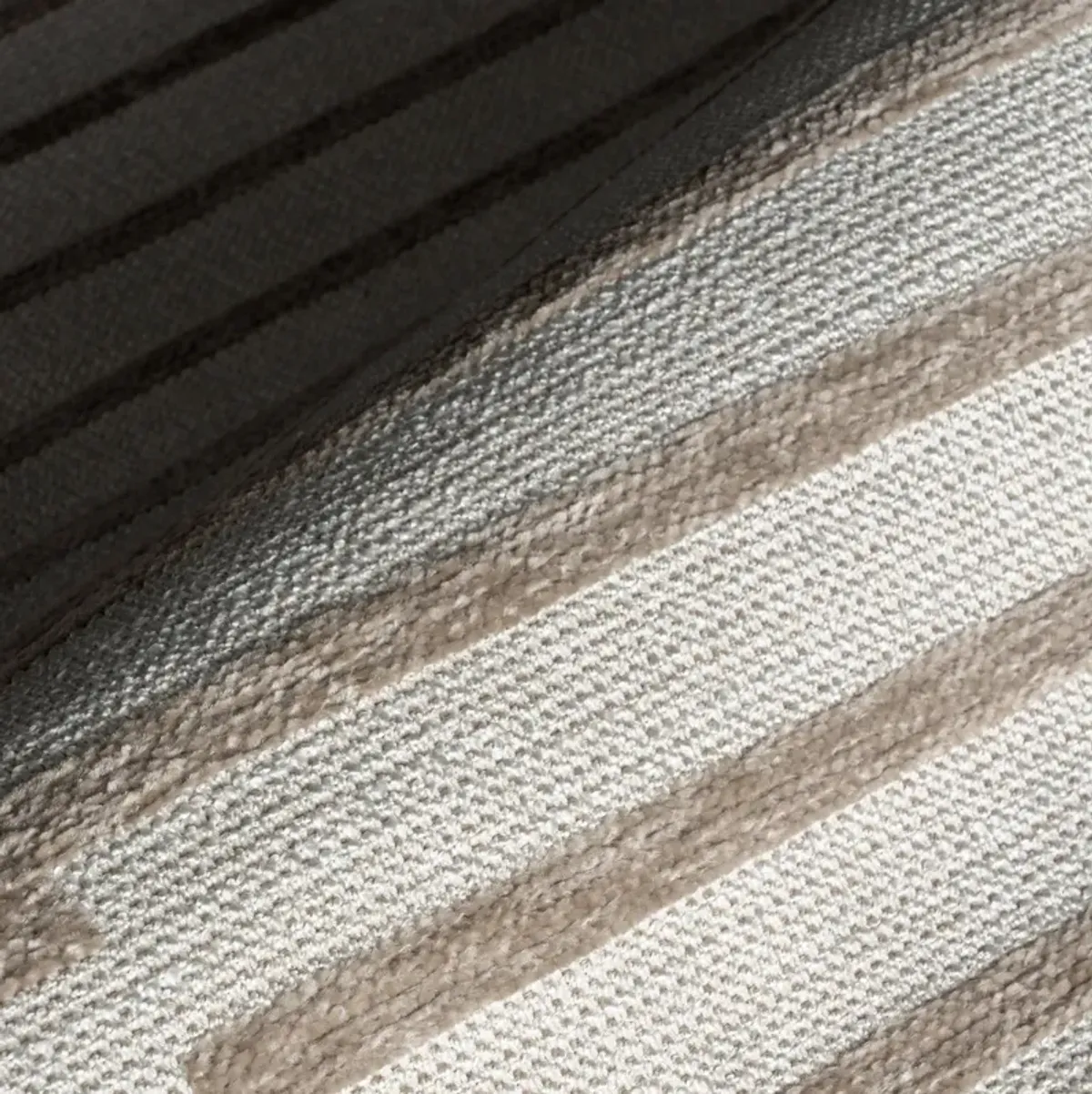 Nova Striped Checkerboard Reversible Washable Rug