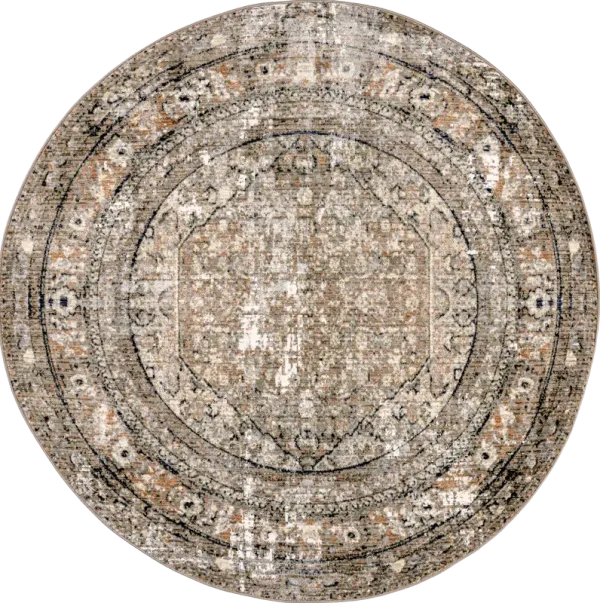 Vintage Medallion Fringe Rug