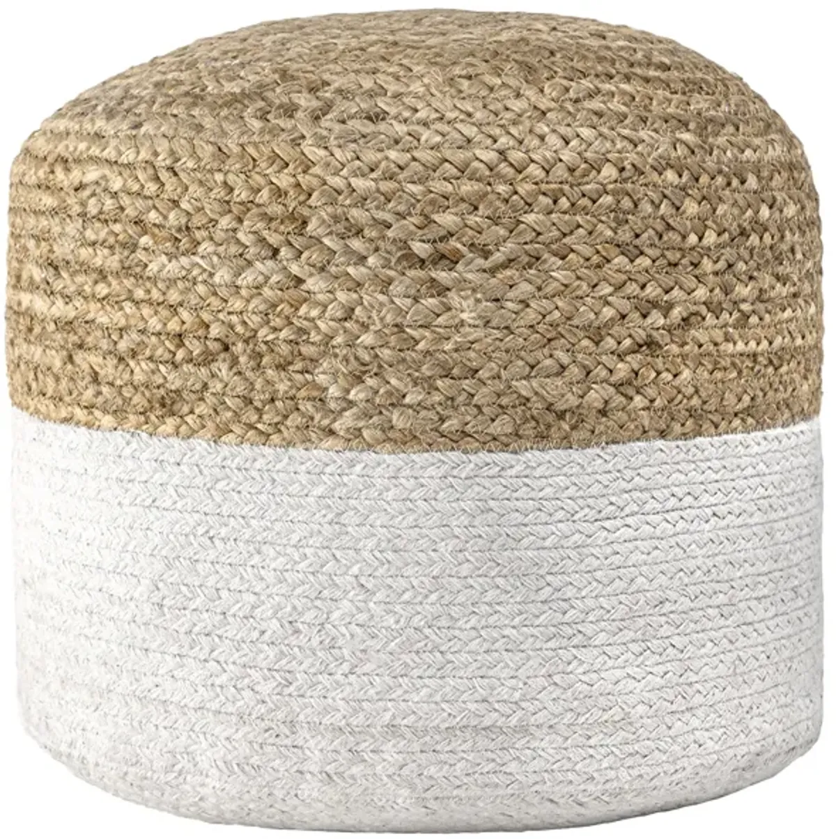 Janus Braided Jute Pouf
