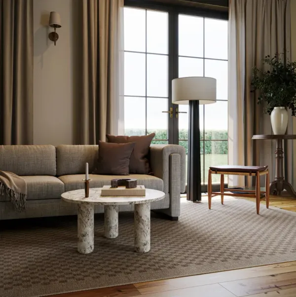 Watts Checkered Washable Rug by Nate Berkus