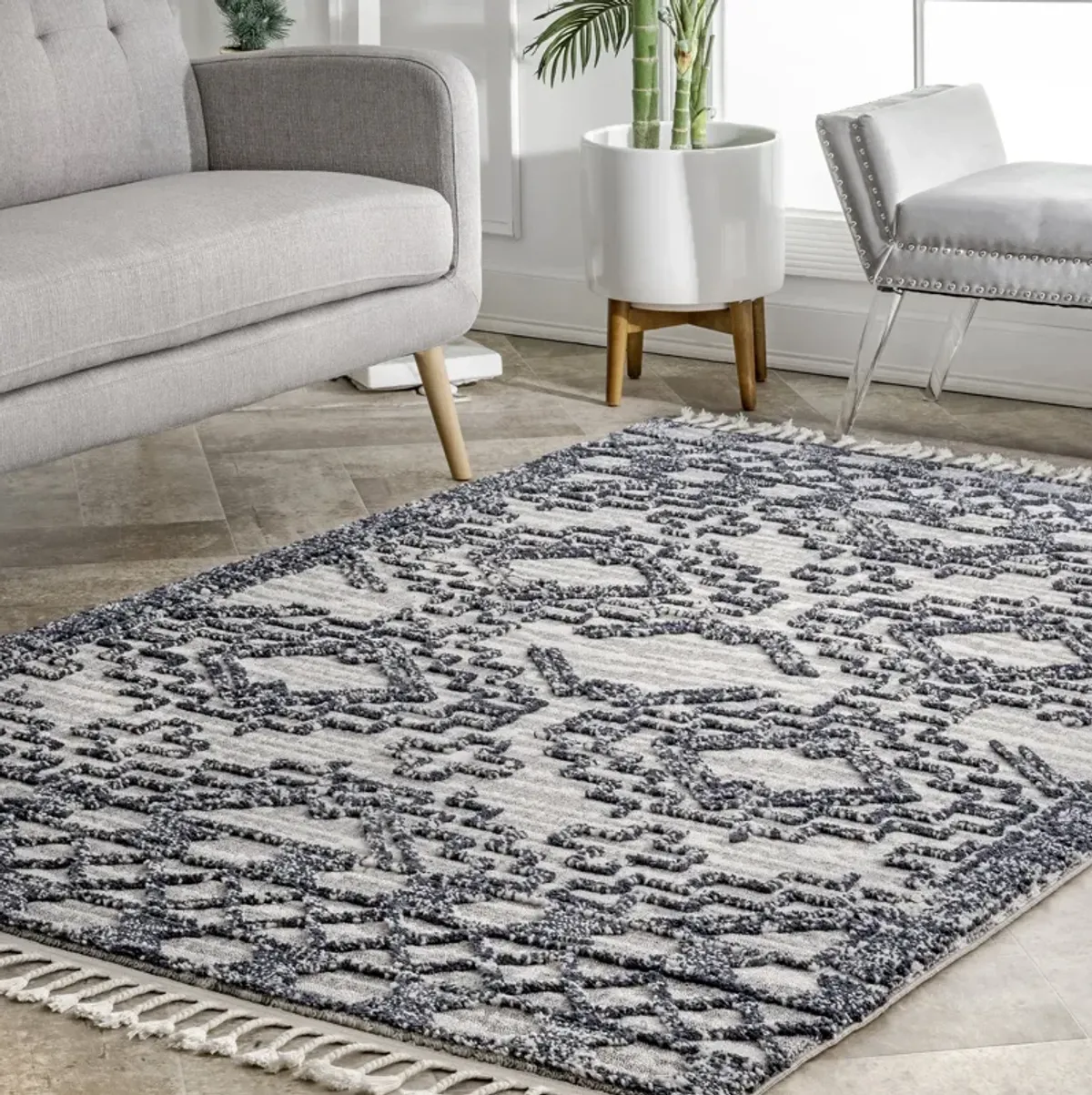Frida Textured Moroccan Rug