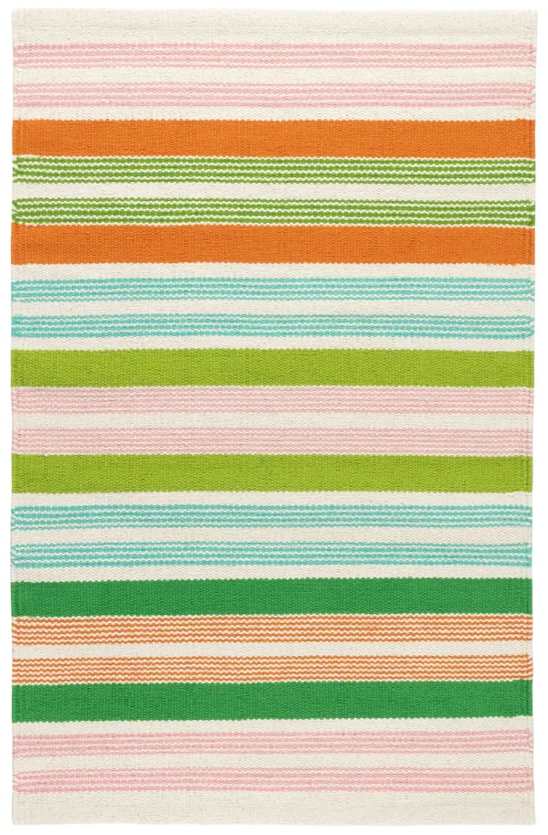 Wavy Stripe Handwoven Cotton Rug