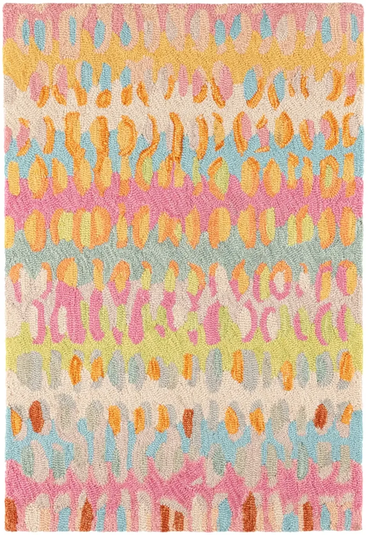 Paint Chip Hand Micro Hooked Wool Rug