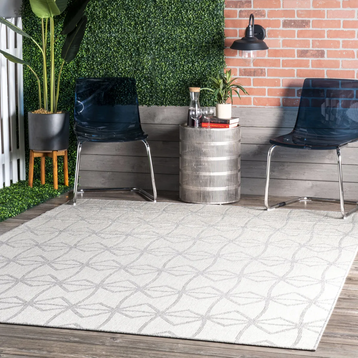 Ivied Trellis Indoor/Outdoor Flatweave Rug