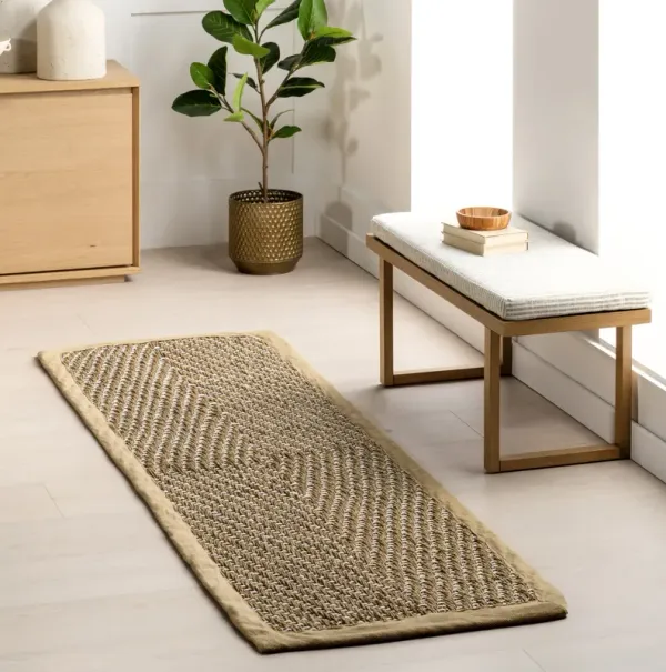 Zondra Diamond Seagrass Rug