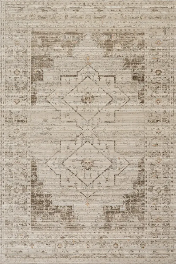 Zelly Medallion Washable Indoor/Outdoor Rug