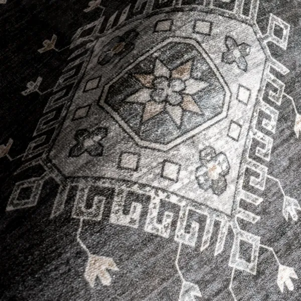 Andrea Bordered Washable Rug