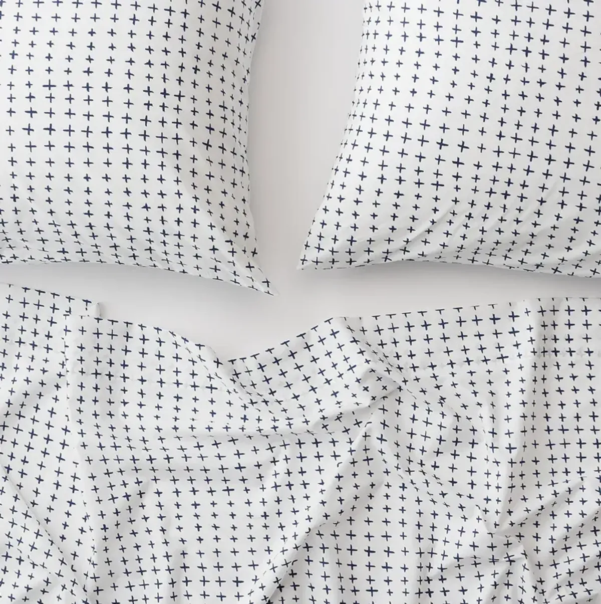 Navy Imperfect Plus Percale Sheet Set