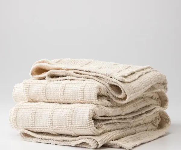 Popcorn Grid Coverlet