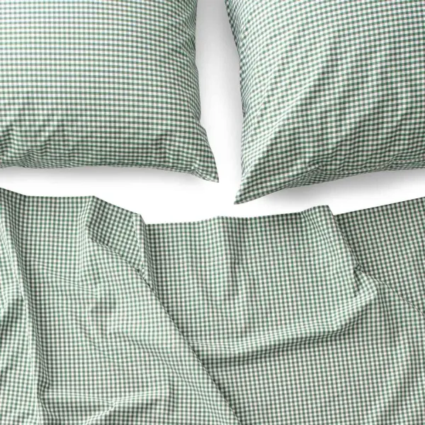 Gingham Percale Sheet Set