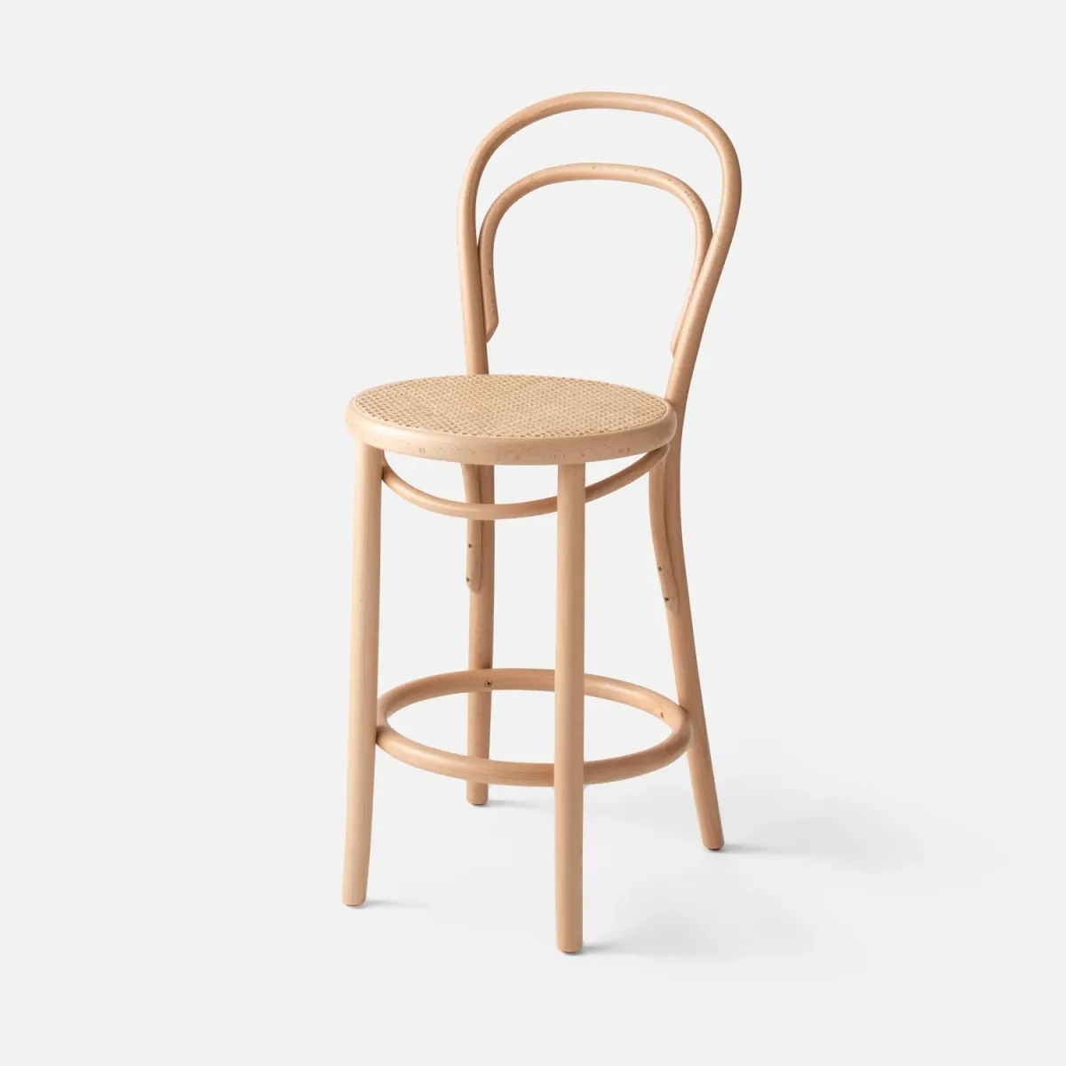 TON 14 Bentwood Caned Stool