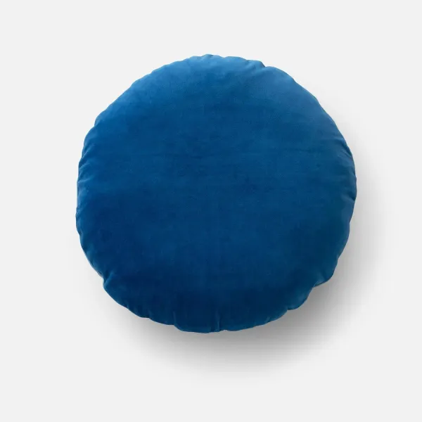 Velvet + Wool Circle Pillow