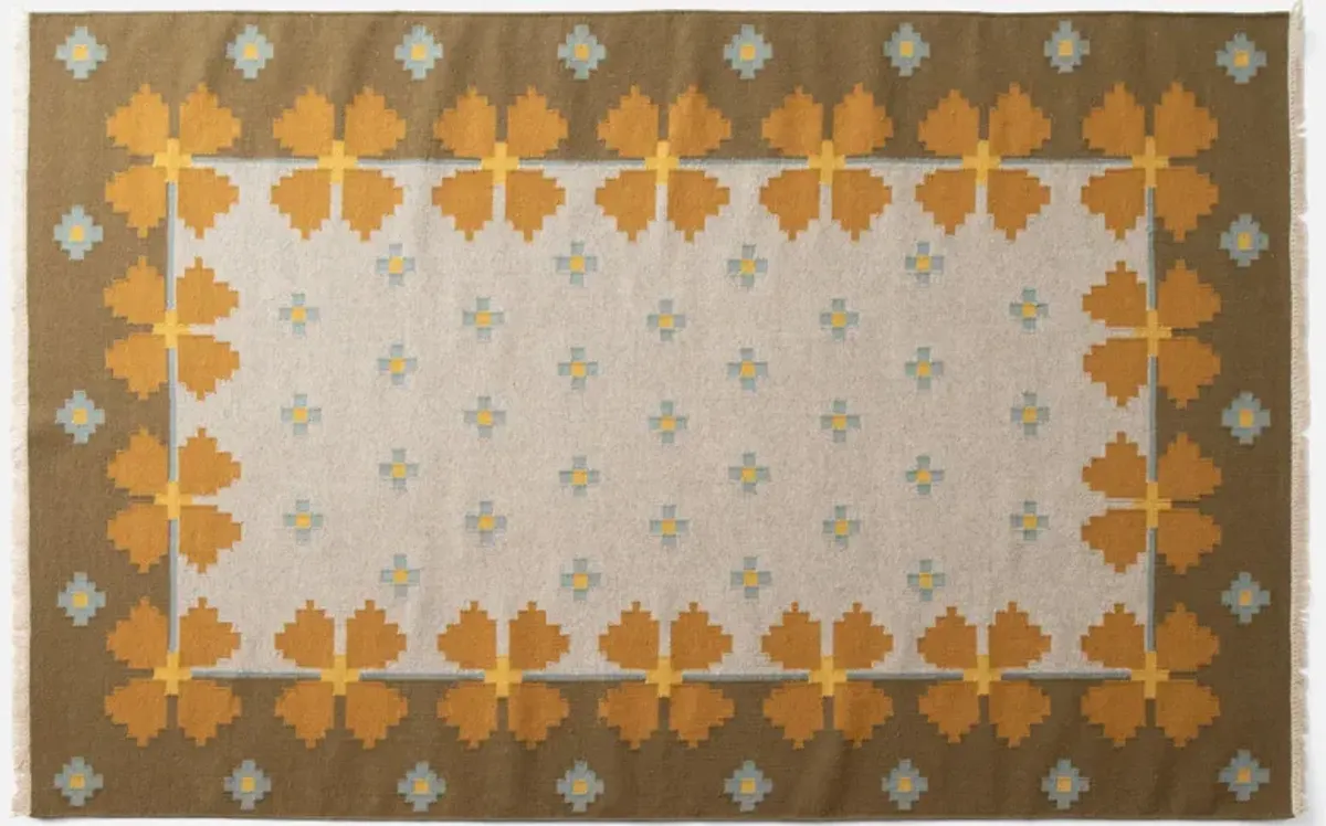 Flora Wool Flatweave Rug