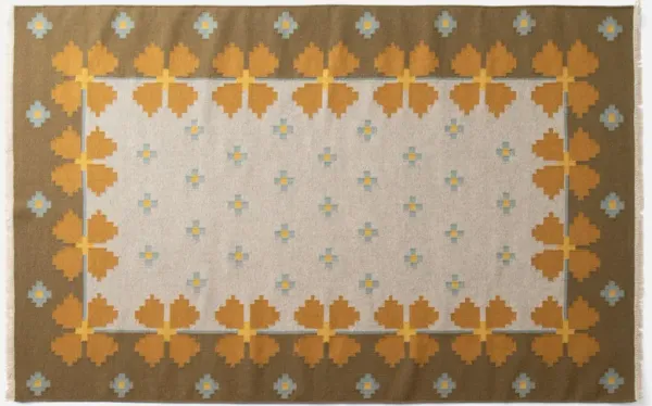Flora Wool Flatweave Rug