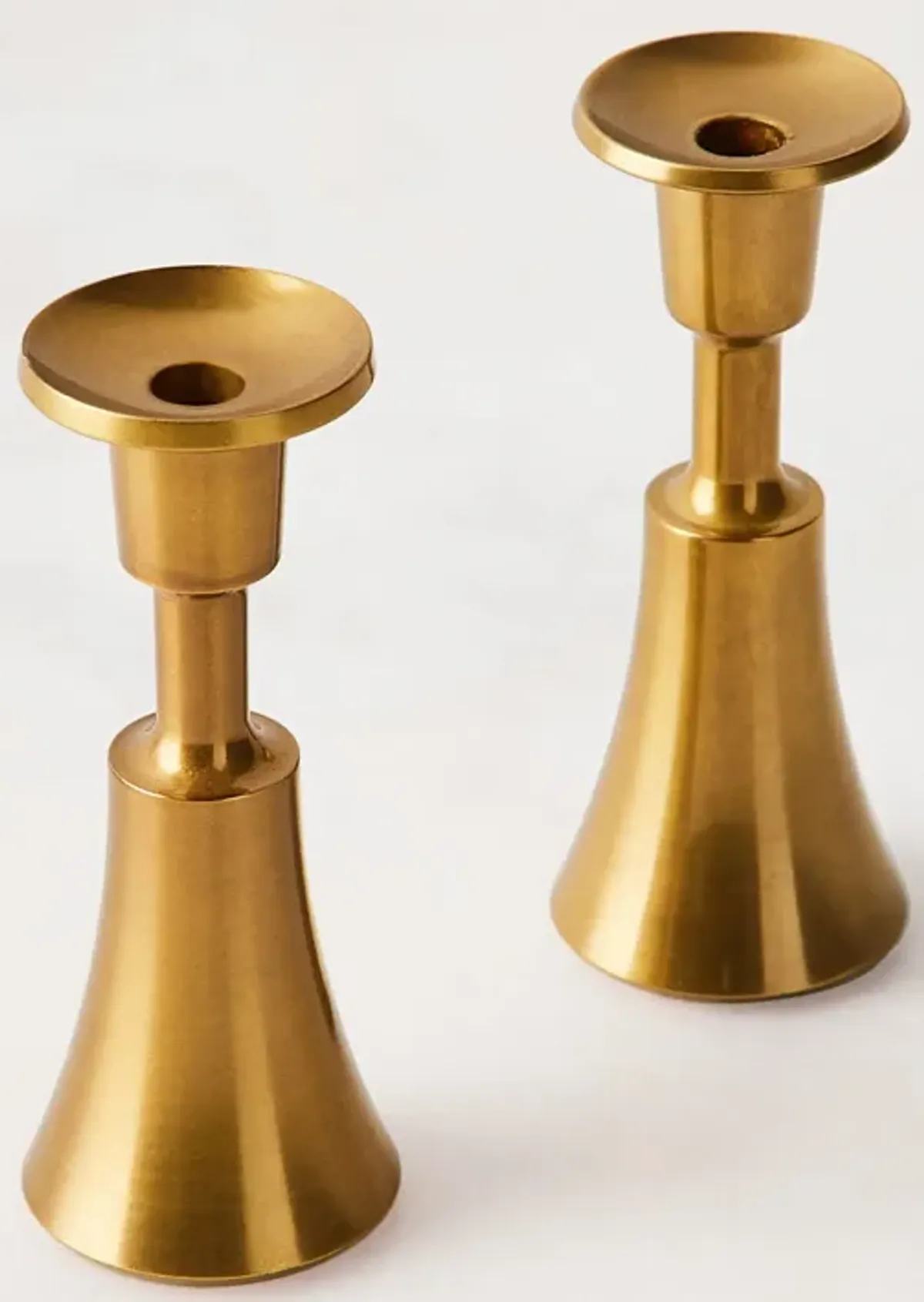 Dansk Classic Brass Candle Holders, Set of 2