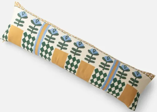 Schoolhouse x Rachel Murray Flower-Bed Bolster Pillow