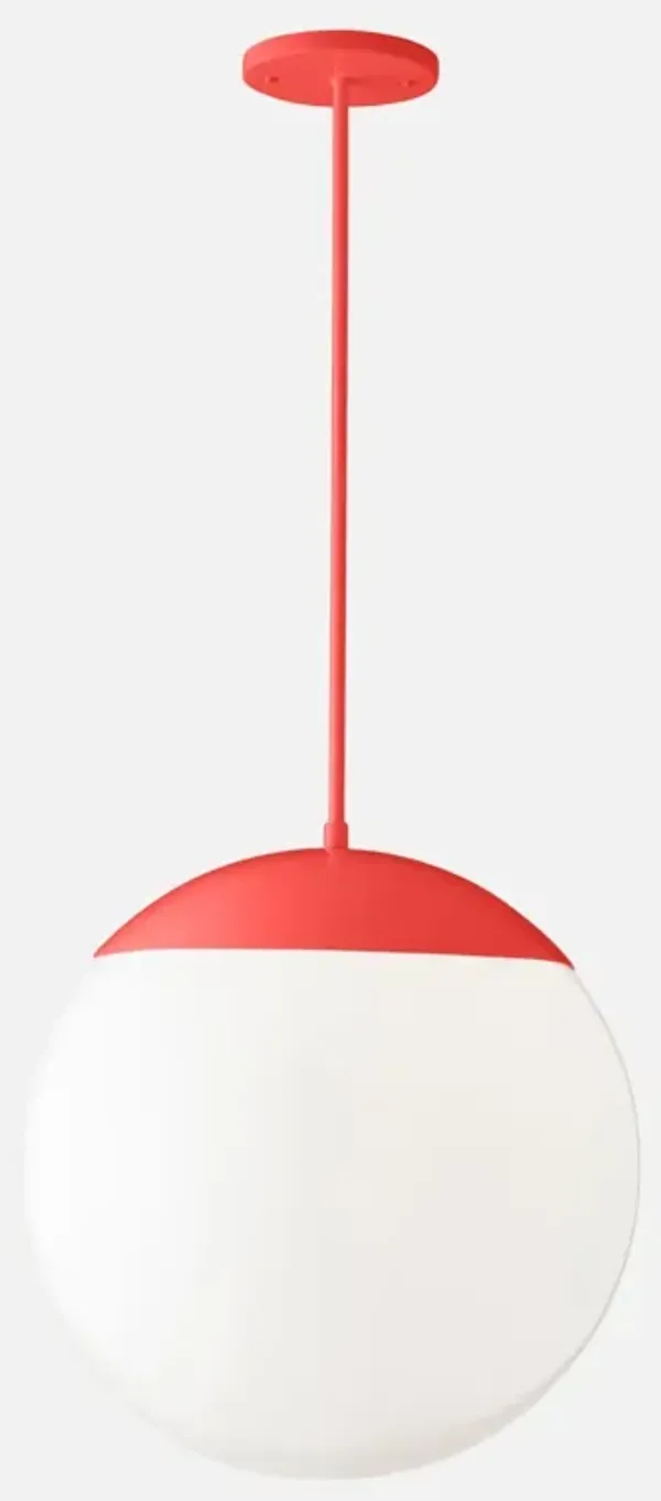 Luna Rod Pendant with 16" Opal Shade