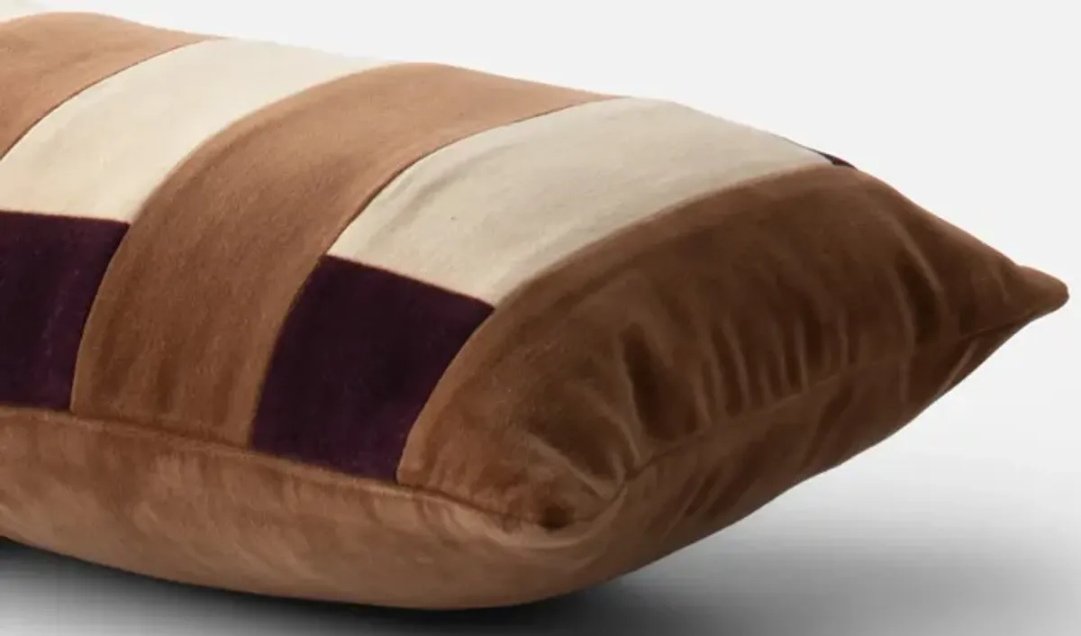 Pieced Velvet Pillow Cover