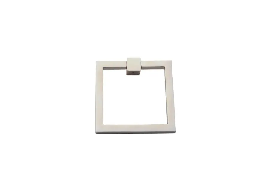 2" Square Ring Pull - Satin Nickel