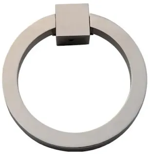 4" Round Ring Pull - Satin Nickel