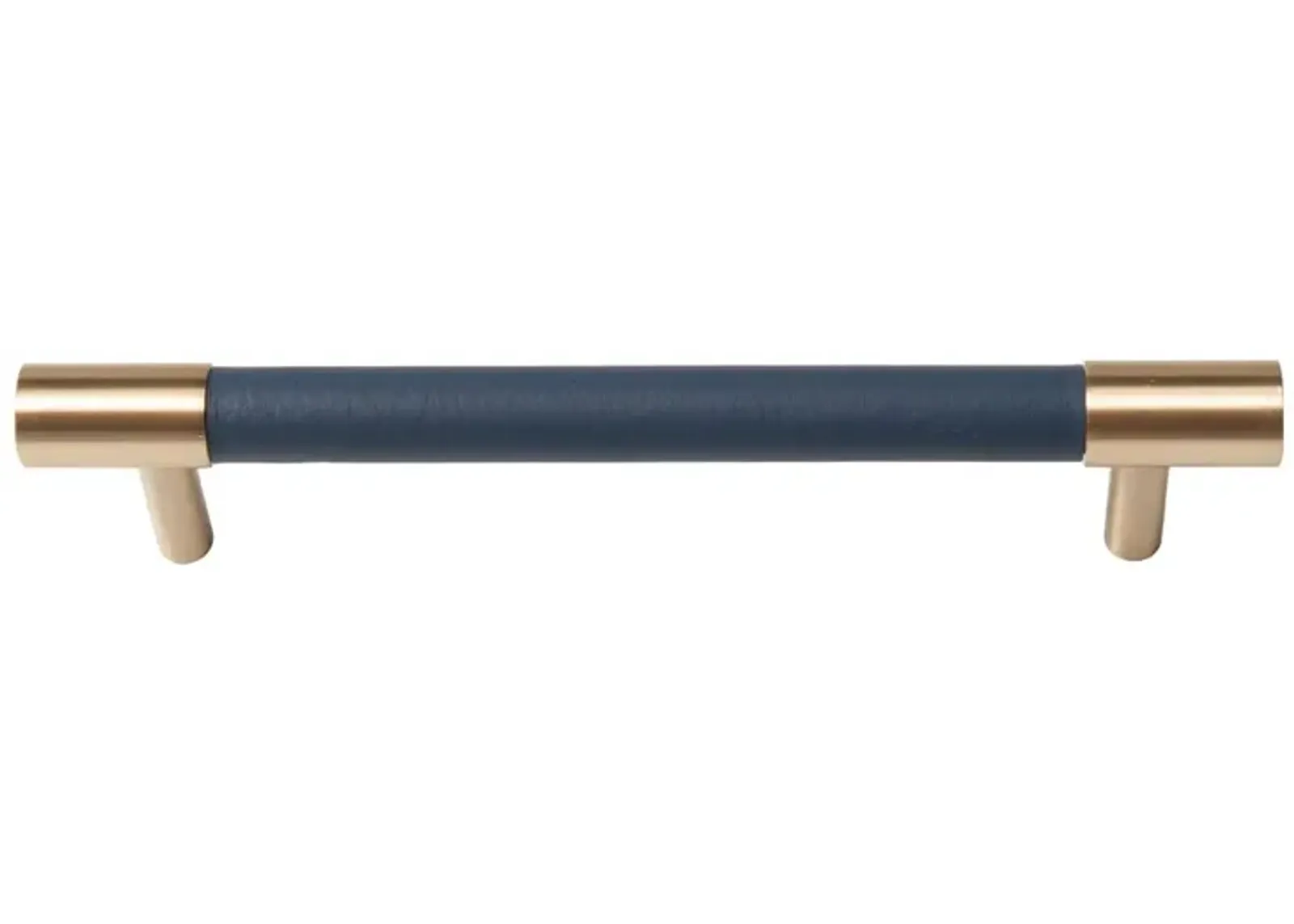 Leather & Brass Handle 5" - Navy