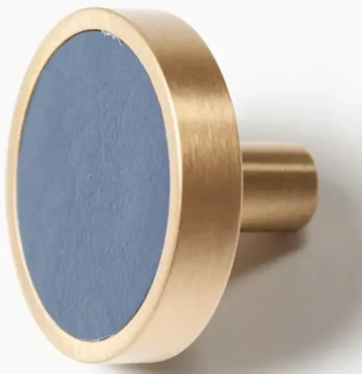 Leather & Brass Knob - Navy