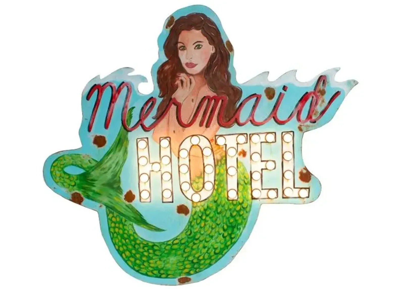 Mermaid Hotel Sign