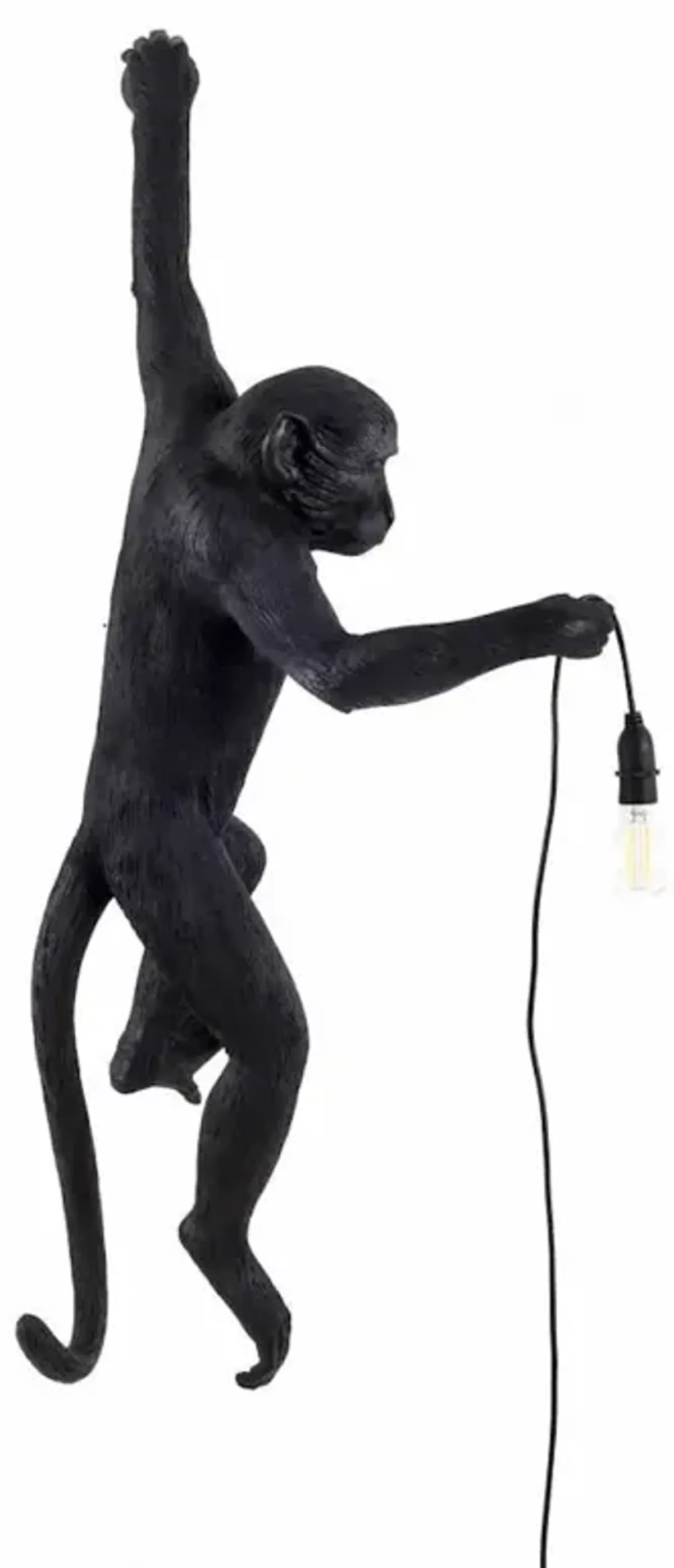 Monkey Lamp - Hanging Black By Seletti (Left)