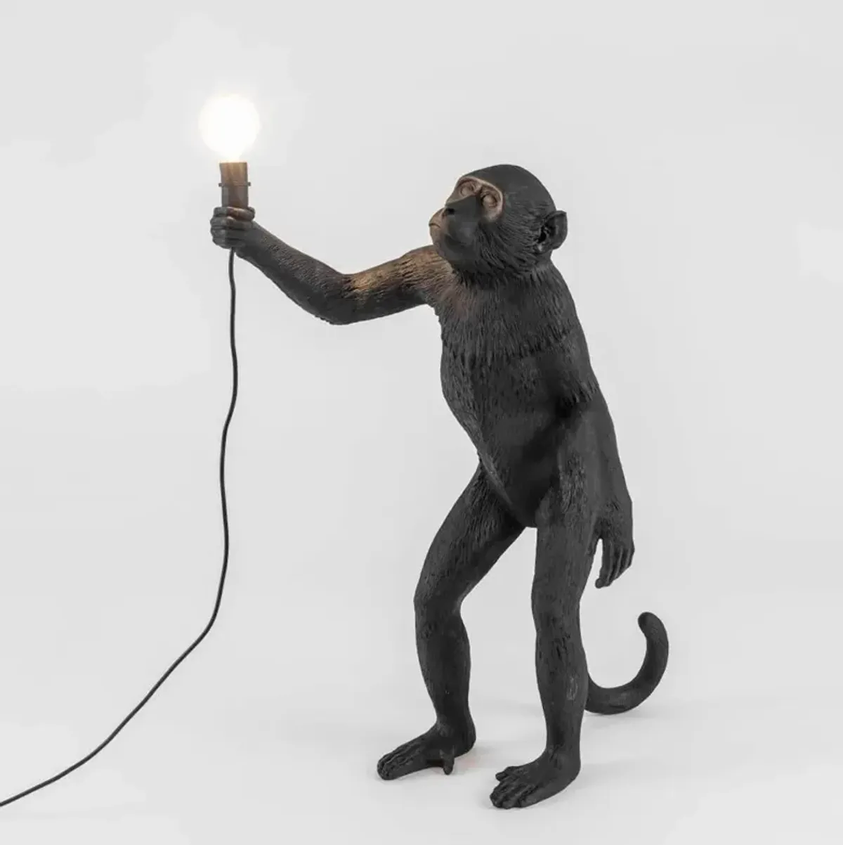 Monkey Lamp - Standing Black By Seletti