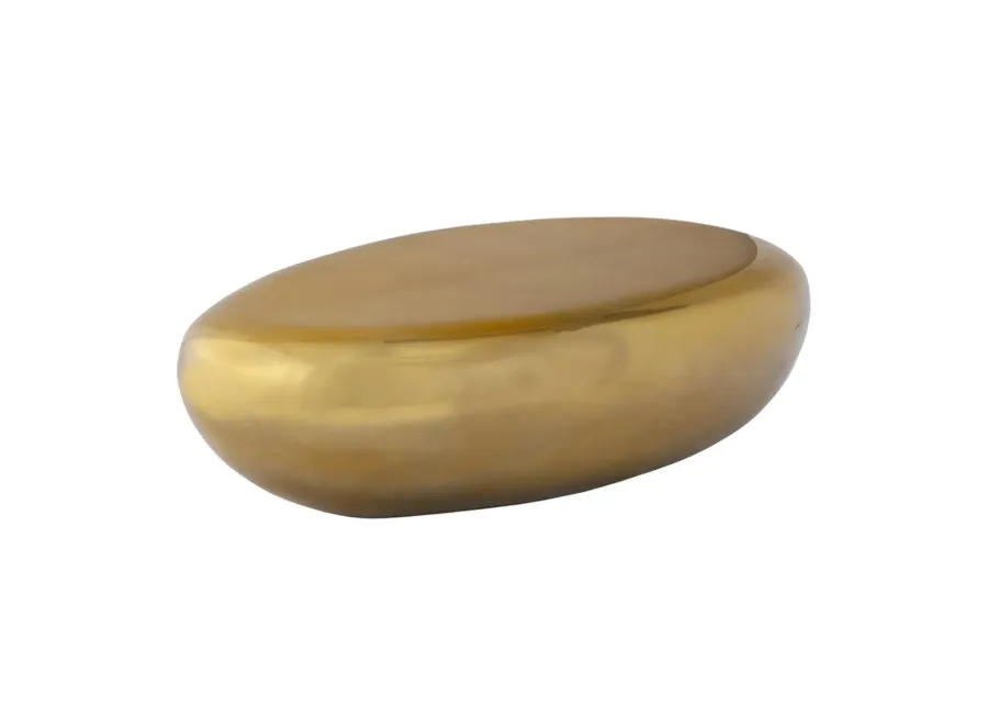 River Stone Coffee Table - Gold