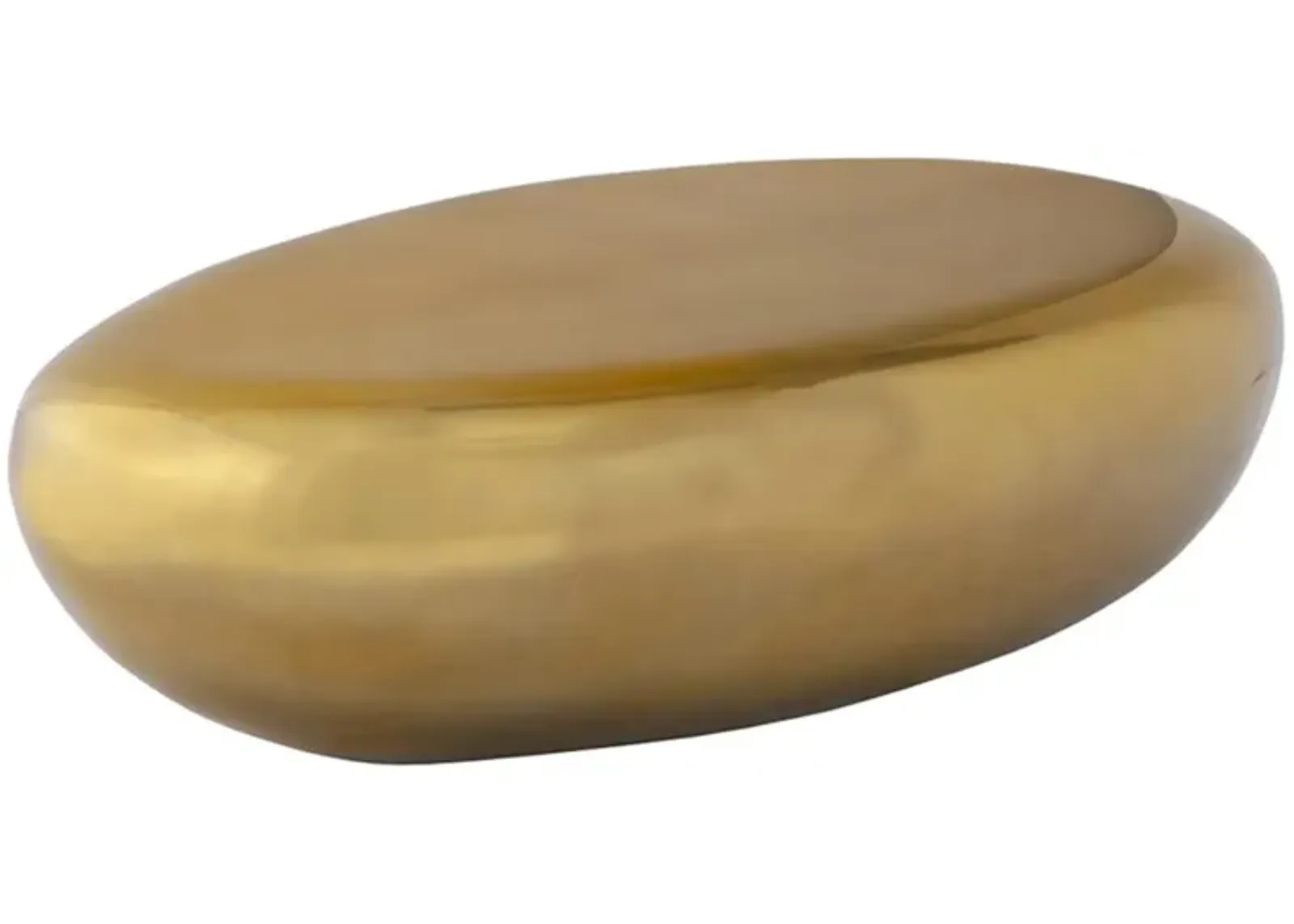 River Stone Coffee Table - Gold