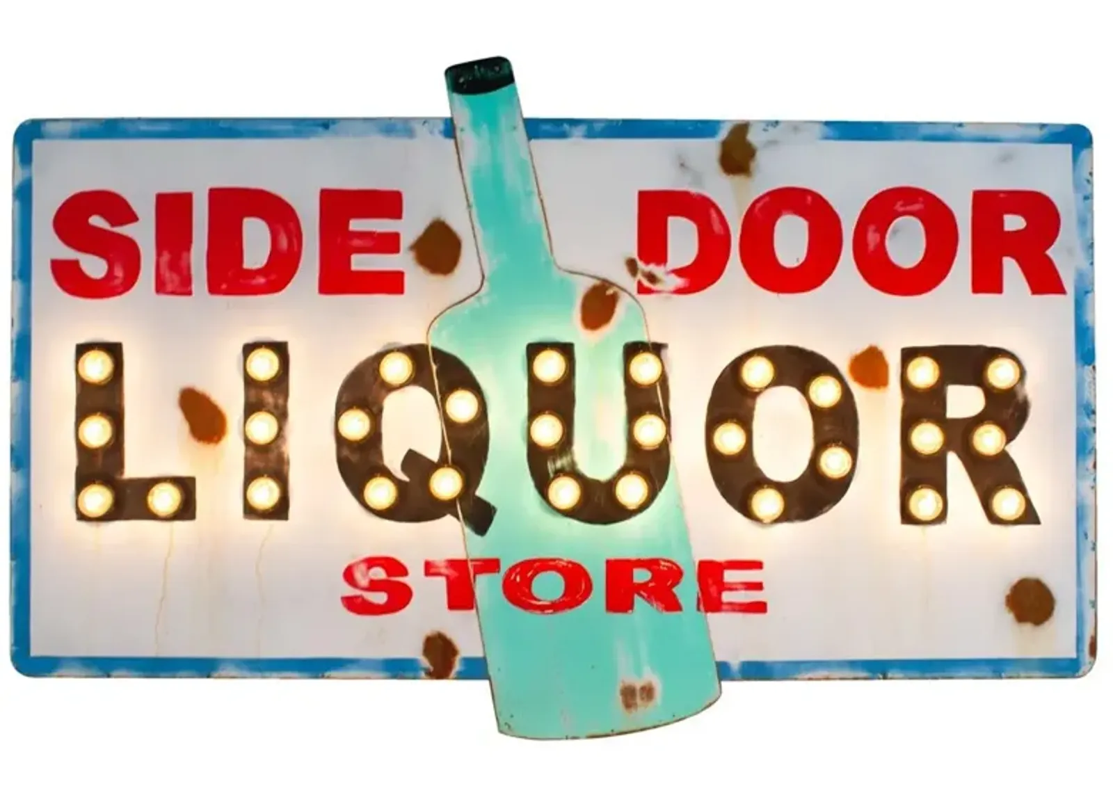 Side Door Liquor Sign