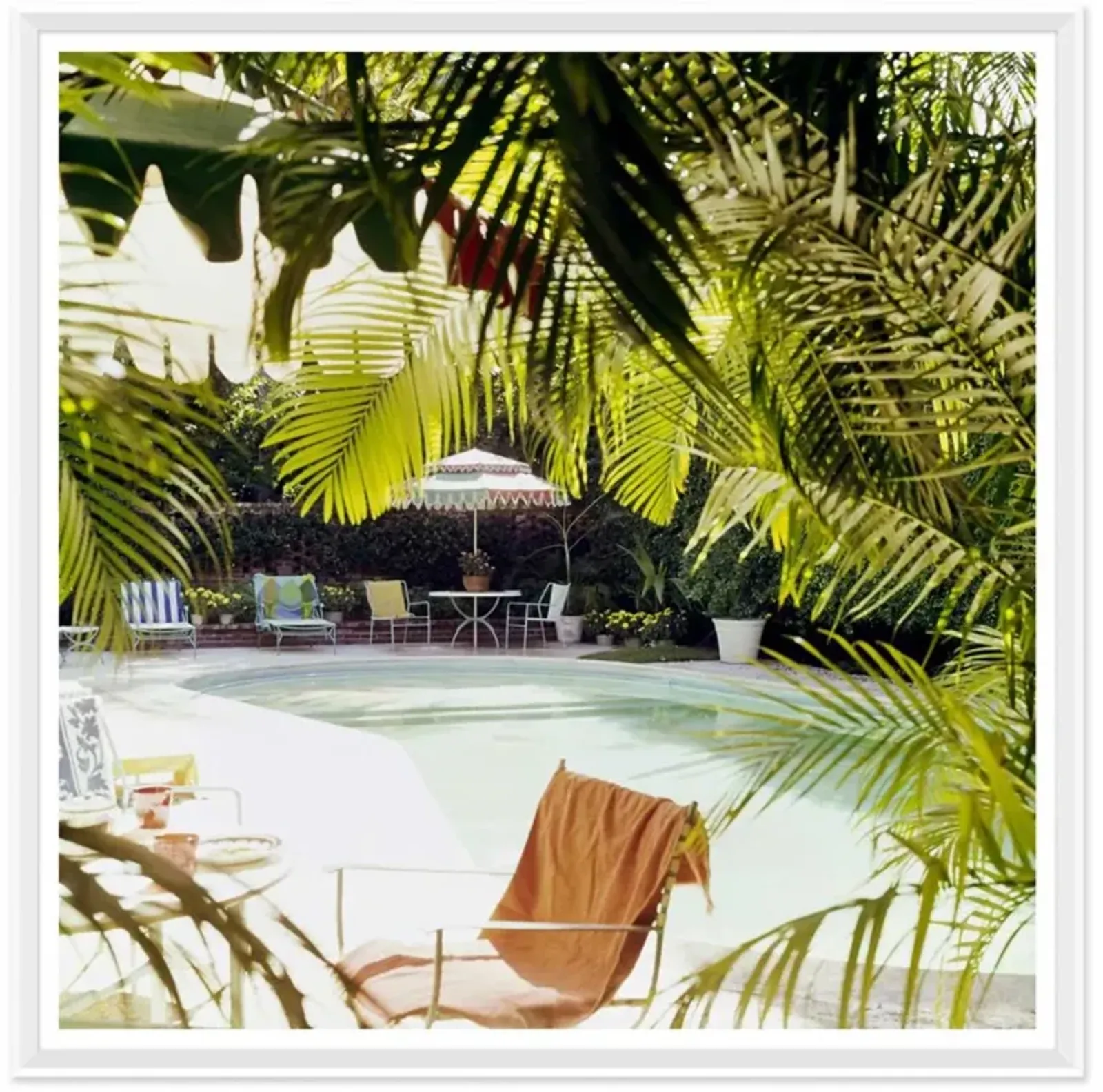 Vogue Magazine 'Swimming Pool at Lilly Pulitzer's' by Horst P Horst, January 1975