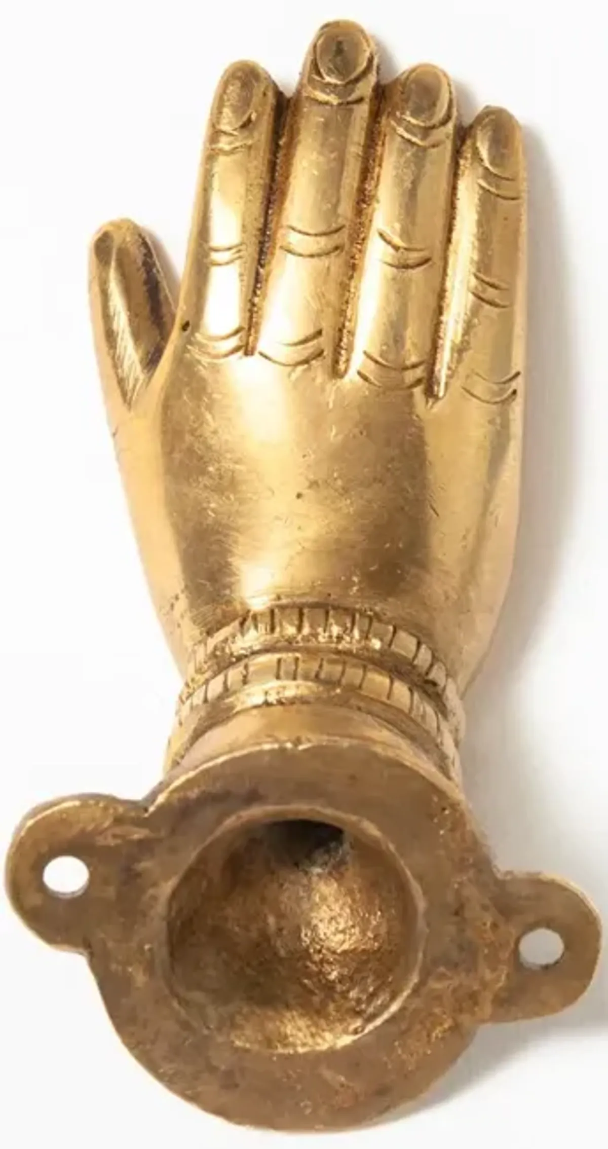 Brass Hand Knob - Right