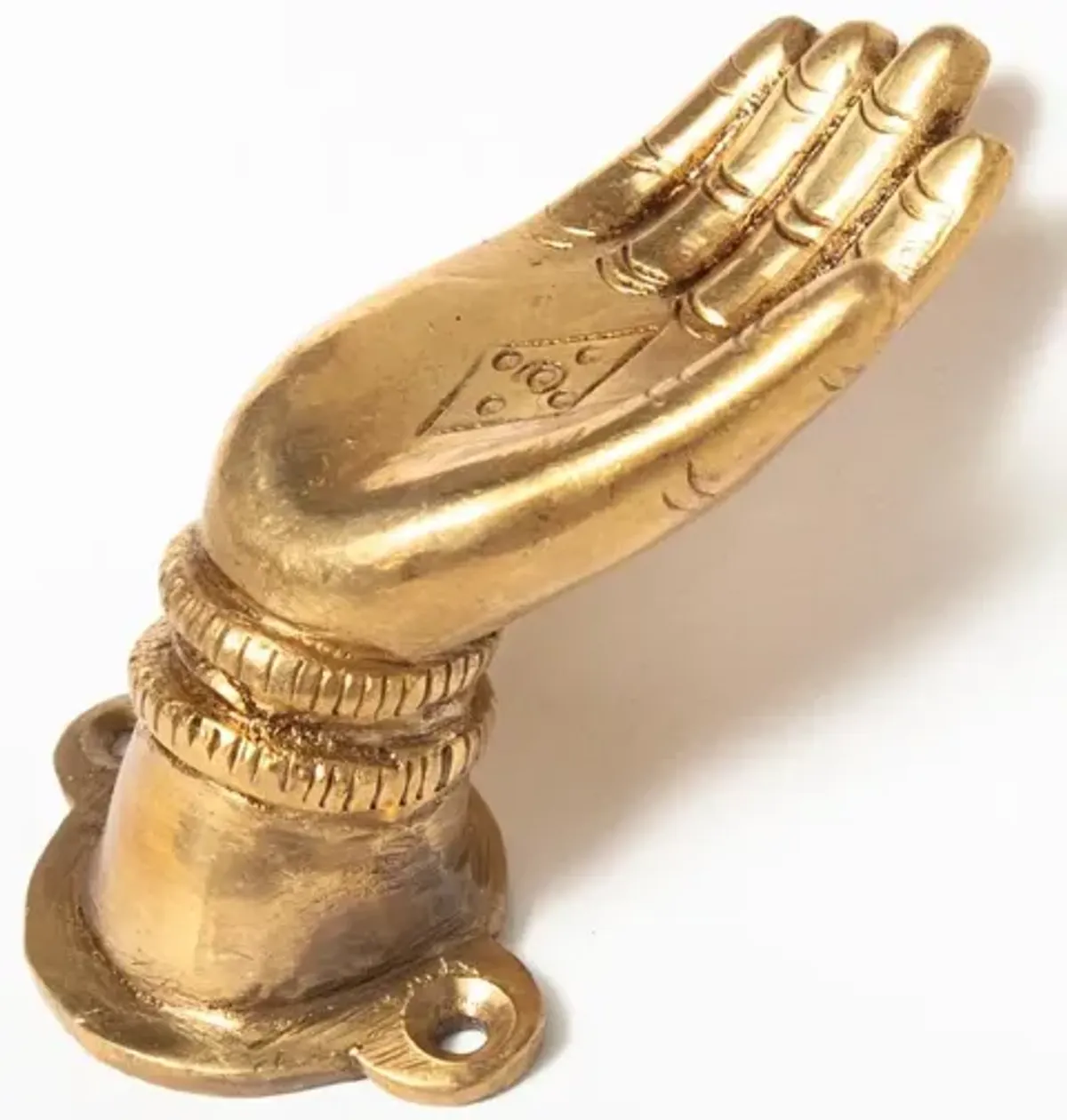 Brass Hand Knob - Right