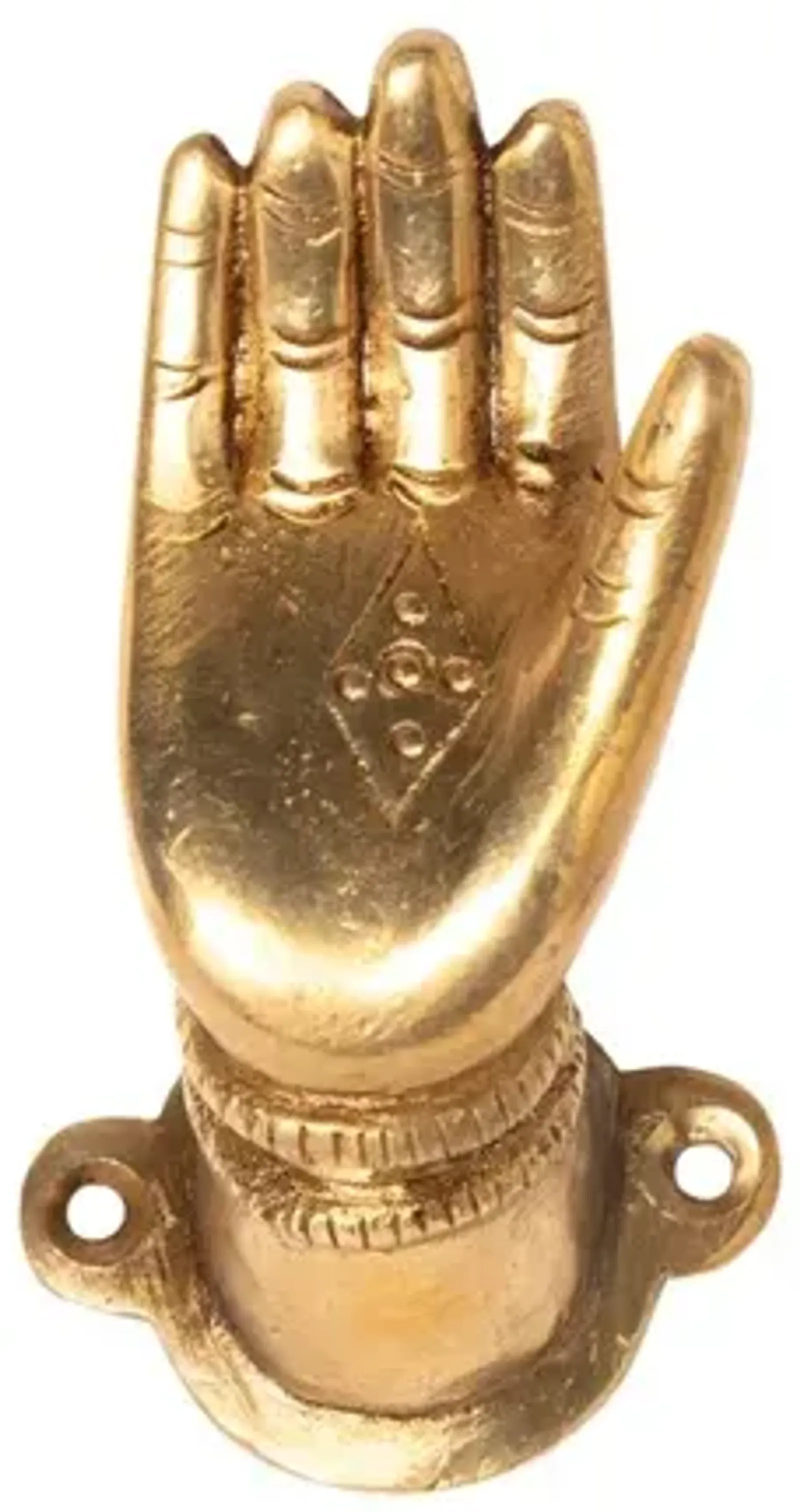 Brass Hand Knob - Right