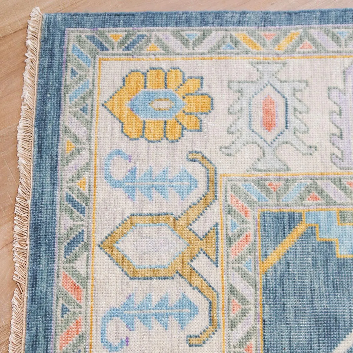 Poppy Turkish Knot Rug