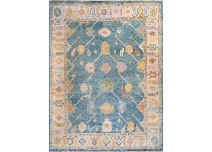 Poppy Turkish Knot Rug