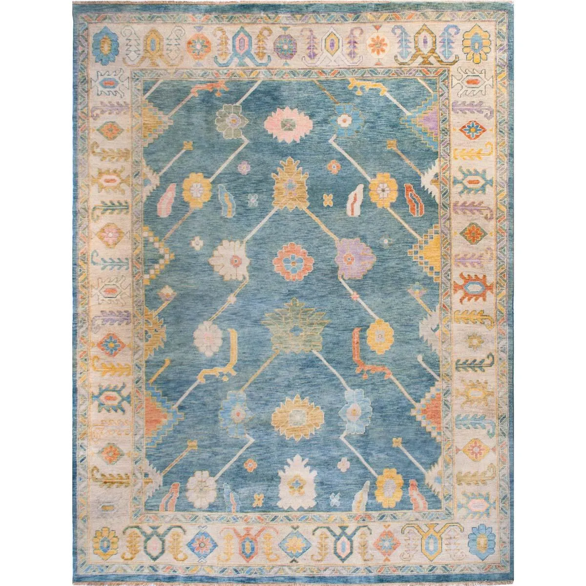 Poppy Turkish Knot Rug