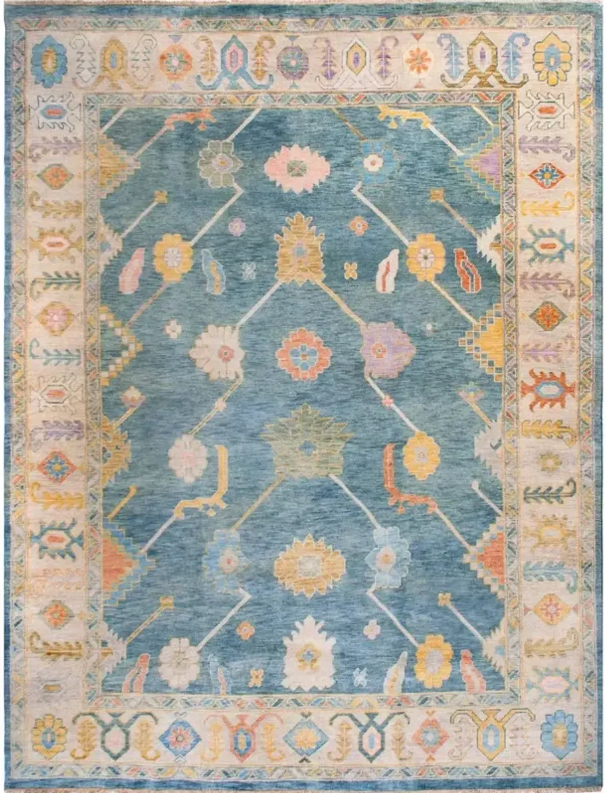 Poppy Turkish Knot Rug