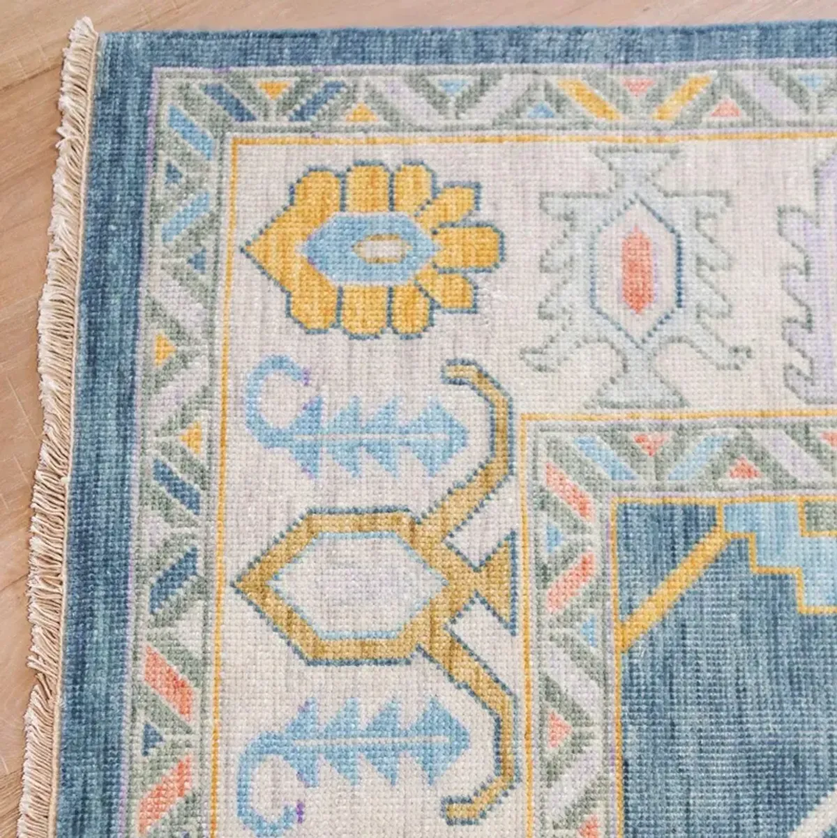 Poppy Turkish Knot Rug