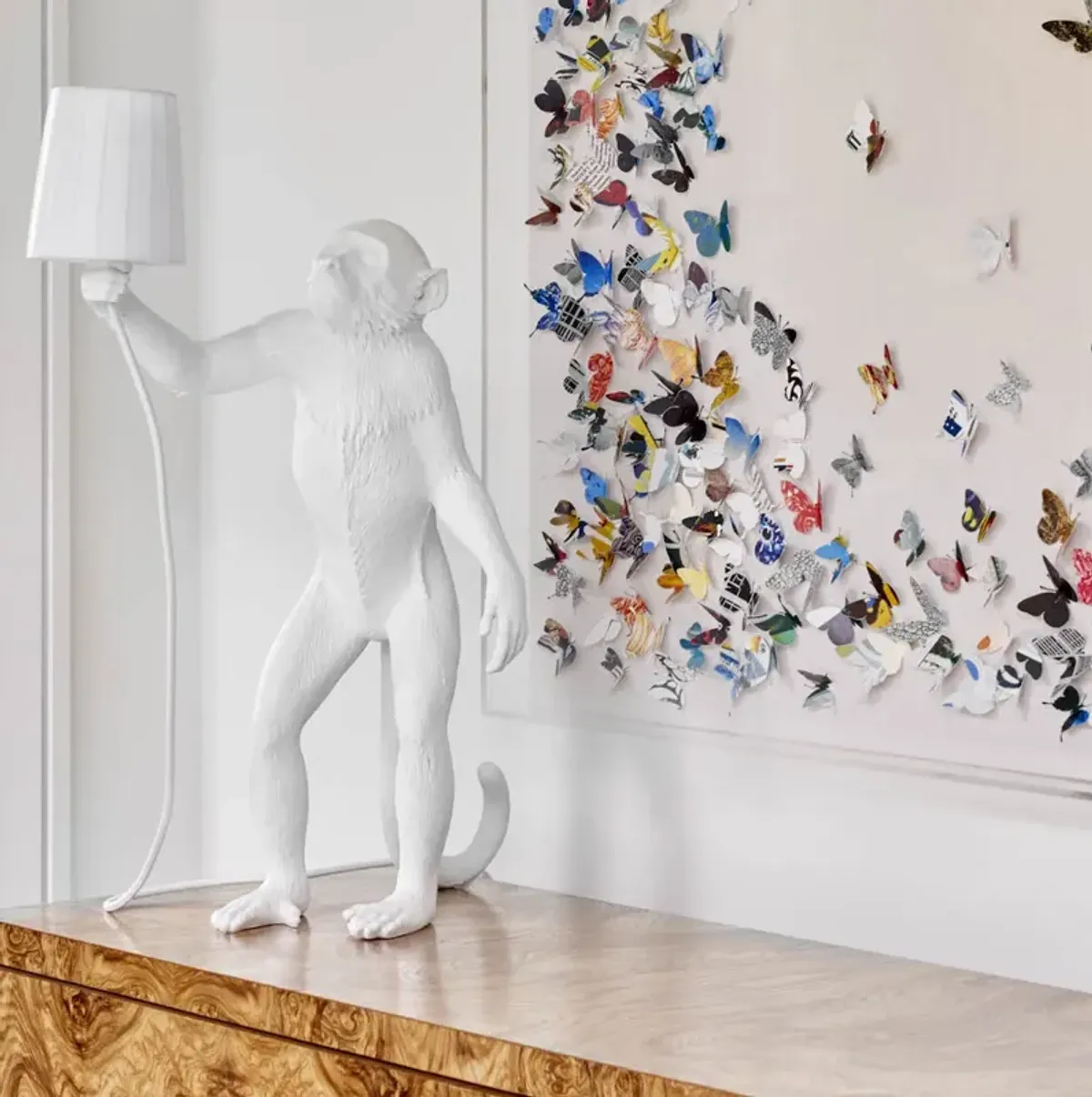 Monkey Lamp - Standing White By Seletti