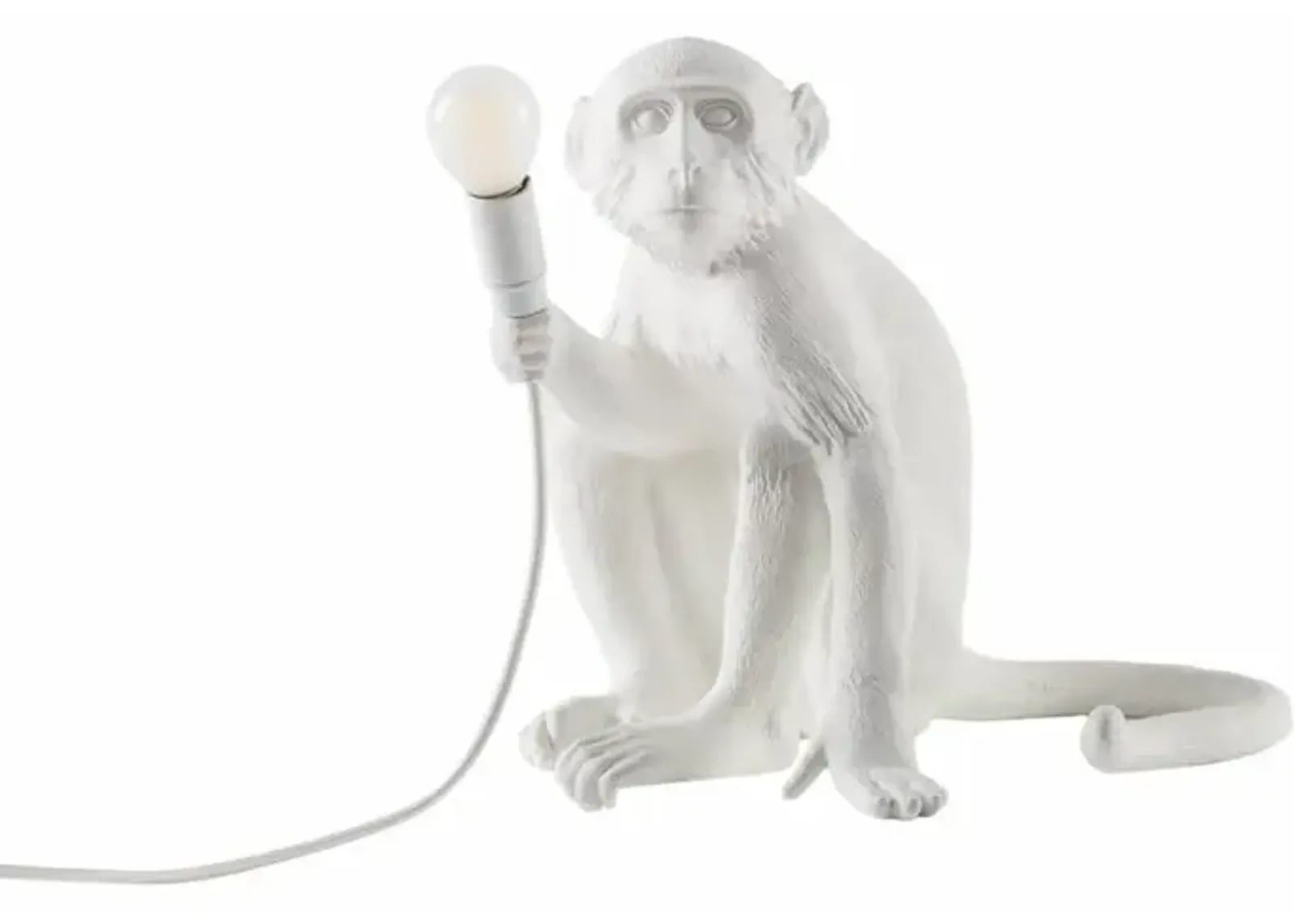 Monkey Lamp - Sitting White By Seletti