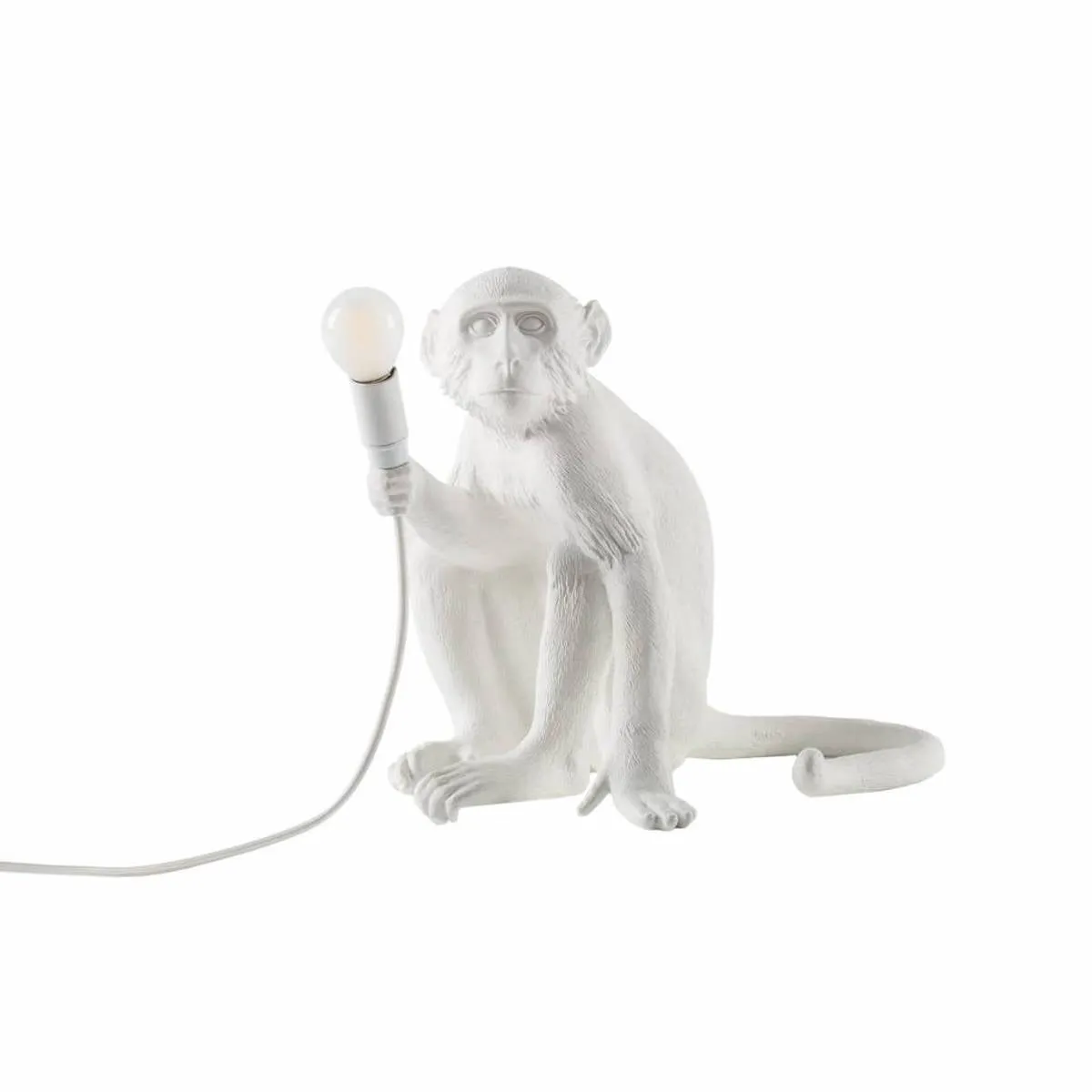 Monkey Lamp - Sitting White By Seletti